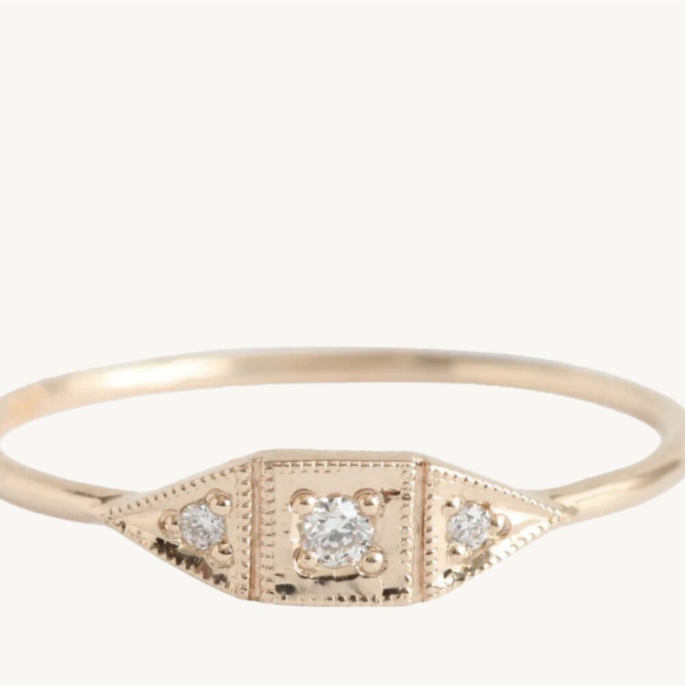 CATBIRD - BABY ART DECO - ROSE GOLD - SIZE 6